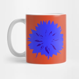 Cornflower Royal Blue Flower Abstract Mug